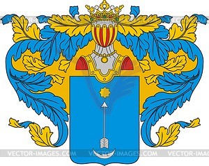 Radischev, family coat of arms - vector clipart