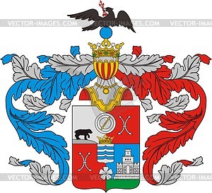 Rimsky-Korsakov, family coat of arms - vector clipart