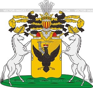 Saltykov, family coat of arms - vector clipart