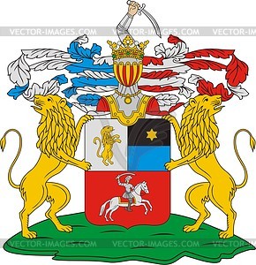 Shepelev, family coat of arms - vector clipart