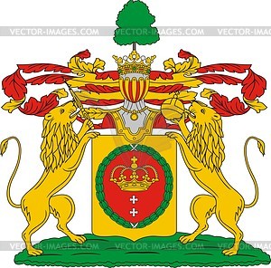 Sukhovo-Kobylin, family coat of arms - vector clipart