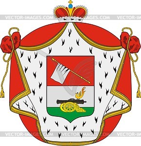 Tatischev, family coat of arms - vector clipart