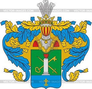 Vasiliev, family coat of arms (#2) - vector clipart