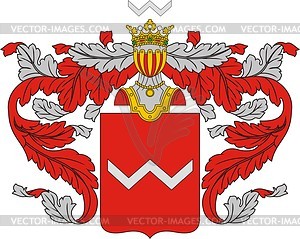 Волынские, фамильный герб - изображение в векторе
