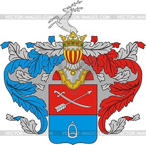 Vysotsky, family coat of arms - vector clipart