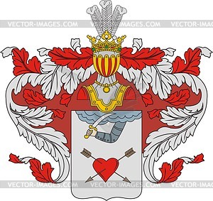 Yurasov, family coat of arms - vector clipart