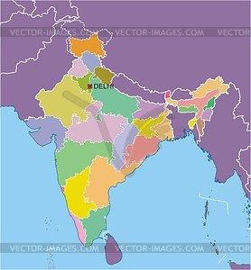 indian map clipart