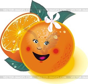 Cheerful orange - vector clipart