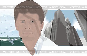 Man - royalty-free vector clipart