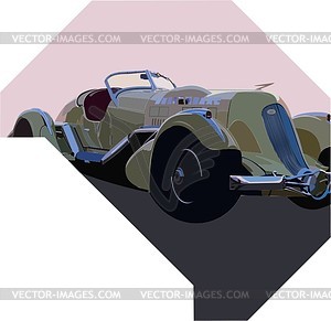 Vintage car - vector image