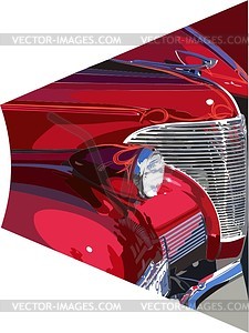 Vintage car - vector image