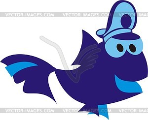 Fish cartoon - vector clipart