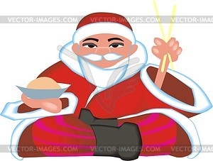 Дед Мороз - изображение векторного клипарта