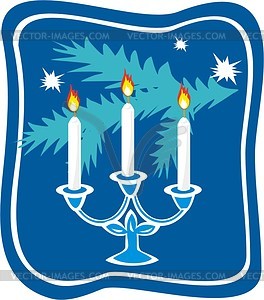 Candles - vector image