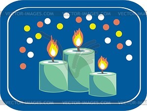 Candles - vector image