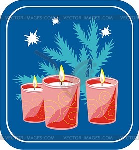 Candles - vector clipart