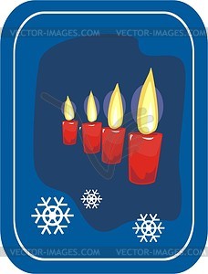 Candles - vector clipart