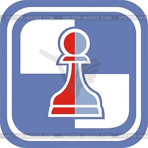 Шахматная пешка - изображение векторного клипарта