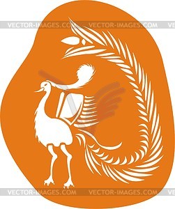 Жар-птица - изображение в векторе / векторный клипарт