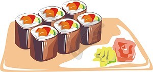 Sushi - vector clipart / vector image