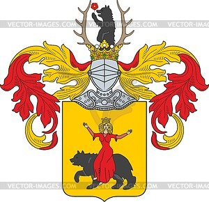 Shastkevich family coat of arms (Rawicz) - vector clipart