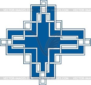 Geometrical ornamental pattern - vector clip art