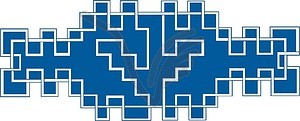 Geometrical ornamental pattern - vector image