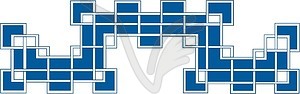 Geometrical ornamental pattern - vector clipart