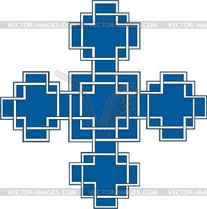 Geometrical ornamental pattern - vector clip art