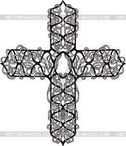 Twisted cross - vector image
