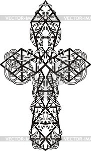 Twisted cross - vector clipart