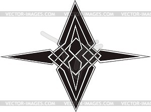 Symmetrical geometrical pattern - vector clipart