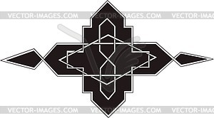 Symmetrical geometrical pattern - vector image