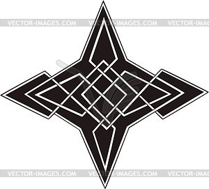 Symmetrical geometrical pattern - vector clip art
