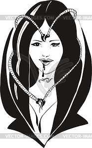 Woman vampire - vector clip art