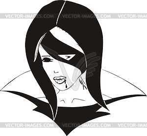 Woman vampire - vector EPS clipart