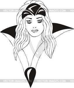 Woman vampire - vector clip art