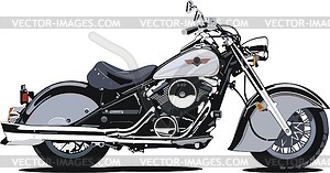 Мотоцикл Кавасаки - клипарт в векторном виде