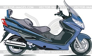 Motorcycle Suzuki AN400BK5 - vector clipart