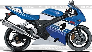 Motorcycle Suzuki GSXR750XK5 - vector clipart