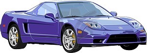 Acura NSX - vector clipart