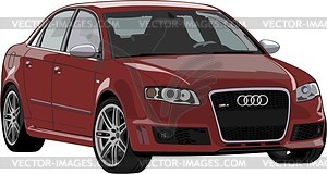 Audi RS4 - vector clipart