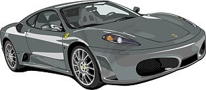 Car Ferrari F430 - vector clipart