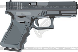 Пистолет Glock 19 - векторный клипарт