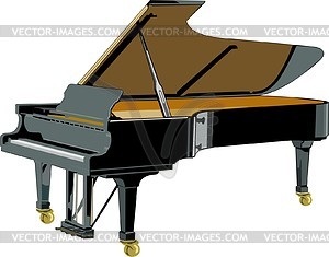 Grand piano - vector clip art