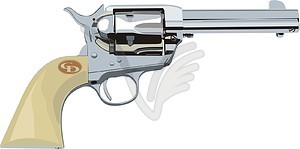 Револьвер - векторный клипарт EPS