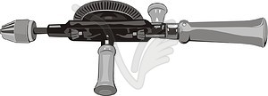 Hand-drill - vector clipart