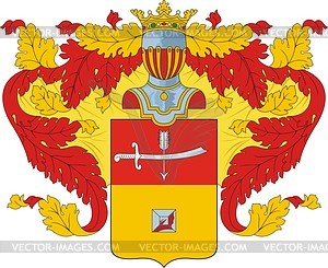 Almazov, family coat of arms - vector clipart