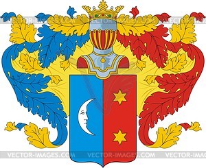 Arbeniev, family coat of arms - vector clipart