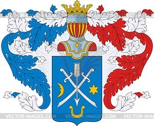 Arseniev, family coat of arms - vector clipart